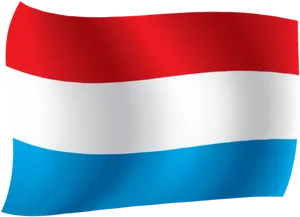 Luxembourg Flag Waving PNG image