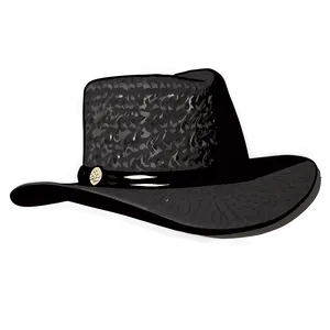 Luxurious Black Cowboy Hat Png 06212024 PNG image