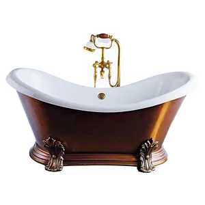 Luxurious Double-ended Bathtub Png Eab PNG image