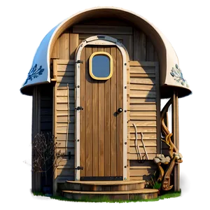 Luxurious Glamping Outhouse PNG Mnq