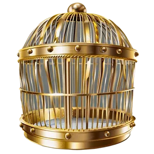 Luxurious Golden Cage PNG Spg PNG