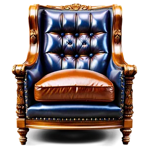 Luxurious King's Lounge Chair Png 06262024 PNG image