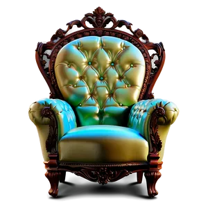 Luxurious King's Lounge Chair Png 06262024 PNG image