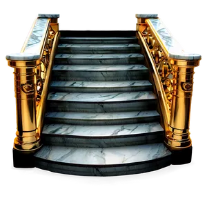 Luxurious Marble Stairs Png 05242024 PNG image