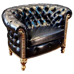 Luxurious Tufted Sofa Png 05252024 PNG image