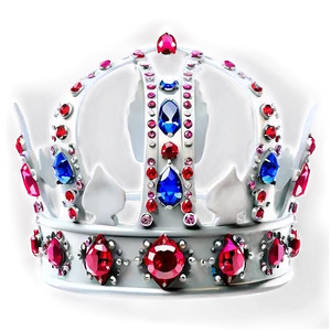 Luxurious White Crown PNG Wdy