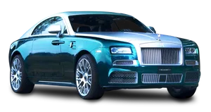Luxury Blue Rolls Royce Wraith PNG image
