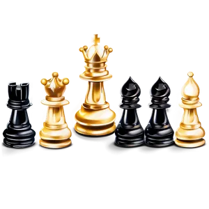 Luxury Chess Pieces Collection PNG Oya PNG