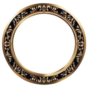 Luxury Circle Frame PNG Erj66 PNG