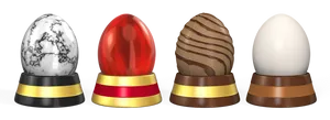 Luxury Easter Eggs Display PNG image