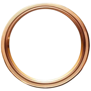 Luxury Gold Circle Frame PNG 06262024