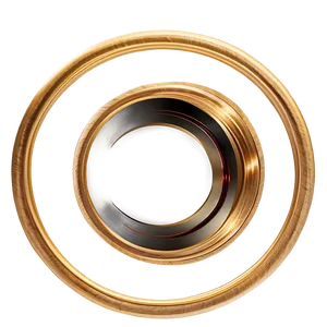 Luxury Gold Circle Frame PNG Luy