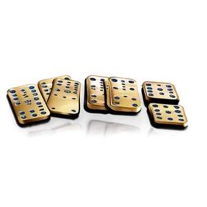 Luxury Gold Dominoes Set Png Cxg PNG image