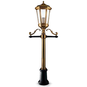 Luxury Gold Finish Light Post PNG Mcy PNG
