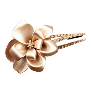 Luxury Gold Hair Clip Png 06132024 PNG image