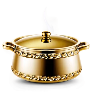 Luxury Gold-plated Cooking Pot PNG Edy96 PNG
