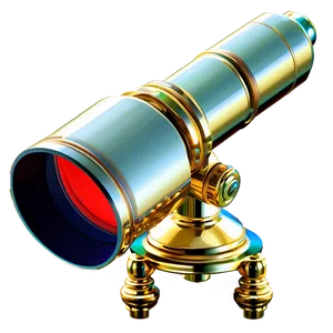 Luxury Gold-plated Telescope Png Vfj PNG image