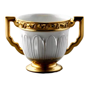Luxury Gold Rimmed Tea Cup PNG 53