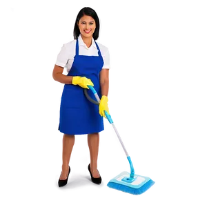 Luxury Home Cleaning Lady PNG Hwb22