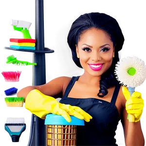 Luxury Home Cleaning Lady PNG Nde PNG