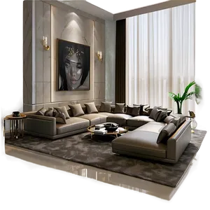 Luxury Living Room Statement Png Bjn59 PNG image