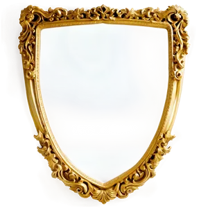 Luxury Mirror Frame PNG 70