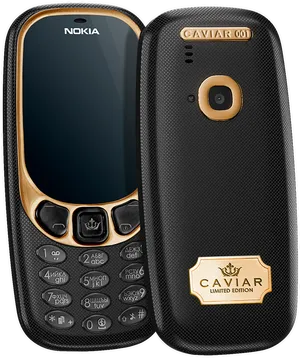 Luxury Nokia Caviar Phone PNG image