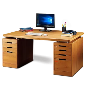 Luxury Office Desk PNG Ixs