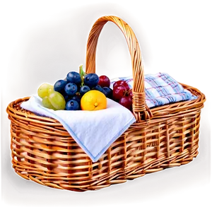 Luxury Picnic Basket PNG Khj
