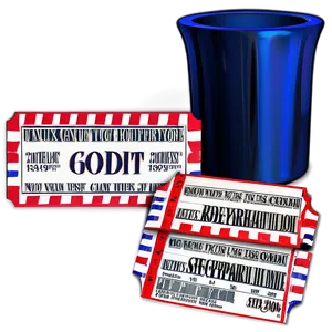 Luxury Raffle Ticket PNG Bol98 PNG