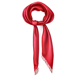 Luxury Red Scarf PNG Pen