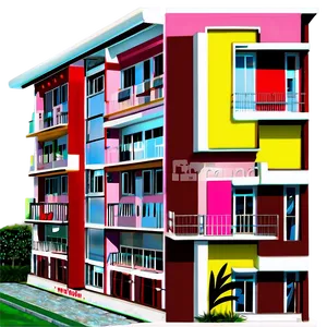 Luxury Residential Building PNG 05242024