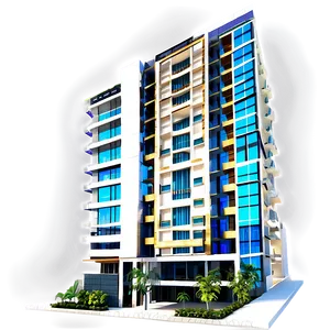 Luxury Residential Building PNG 05242024