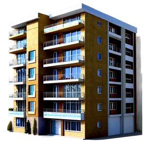 Luxury Residential Building PNG Yqy44