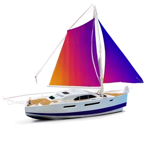 Luxury Sailboat At Sunset Png 05242024 PNG image