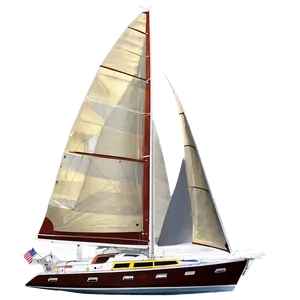 Luxury Sailboat At Sunset Png 43 PNG image