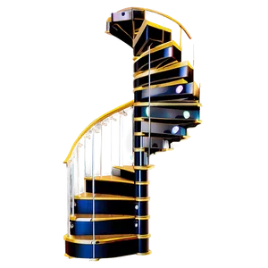 Luxury Spiral Staircase Png 06242024 PNG image