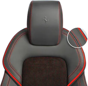 Luxury Sports Car Seat Detail PNG