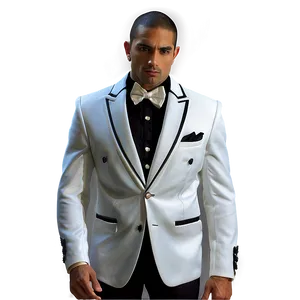 Luxury Tuxedo Suit PNG 05242024