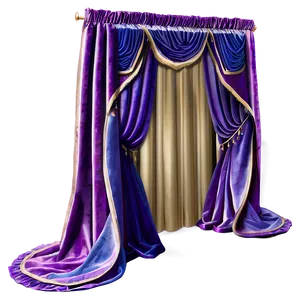 Luxury Velvet Curtain Png Iba18 PNG image