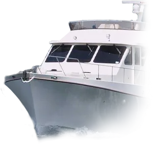 Luxury Yacht Cruisingon Water PNG image
