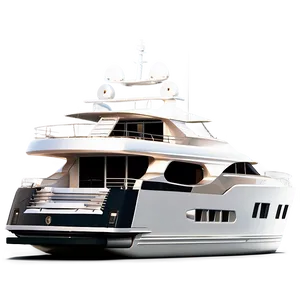 Luxury Yacht In Ocean Png 05242024 PNG image