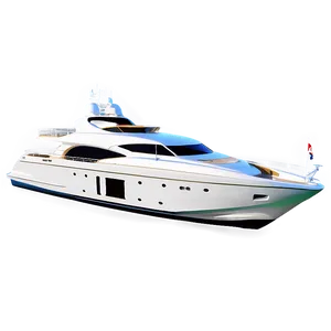 Luxury Yacht On The Ocean Picture PNG 05212024