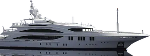 Luxury Yacht Side View PNG image
