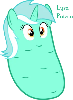 Lyra Potato Hybrid Character PNG image