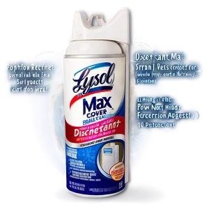 Lysol Max Cover Disinfectant Mist Png Pdk PNG image