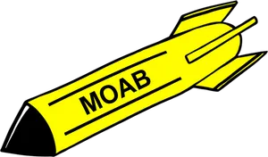 M O A B Bomb Graphic PNG image