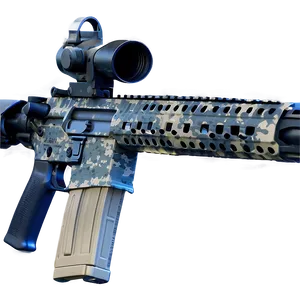 M16 Rifle Digital Camo PNG 06132024