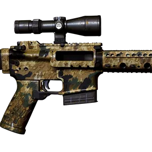 M16 Rifle Digital Camo PNG Sbt76