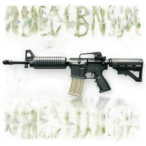 M16 Rifle Model Png 06132024 PNG image